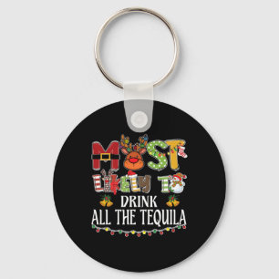 テキーラを全部飲んでしまう家族のクリスマス キーホルダー
