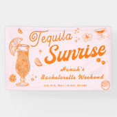 テキーラサンライズ独身最後の夜へようこそ 横断幕 (横)