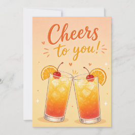 テキーラサンライズ バースデー ノートカード