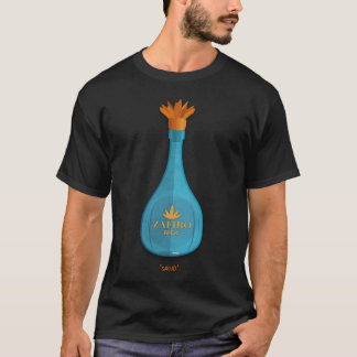 テキーラボトルとZafiro AnejoファンアートTシャツ Tシャツ