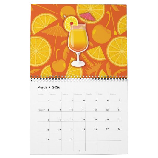 テキーラ日の出 カレンダー (3月 2026)