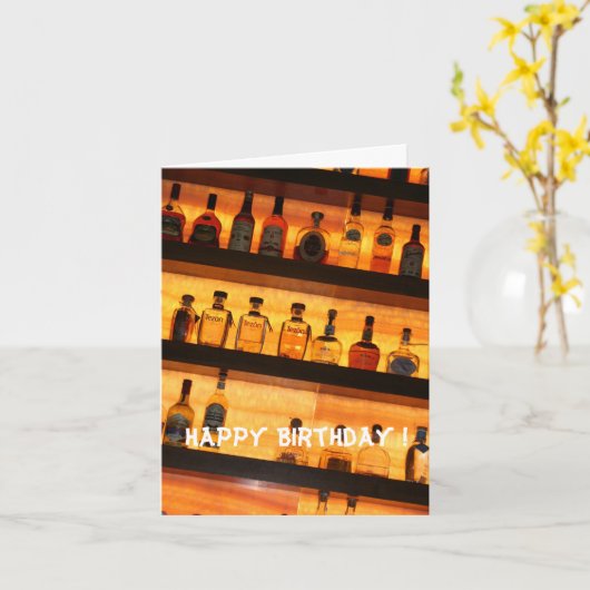 テキーラ誕生日 カード (黄色い花)