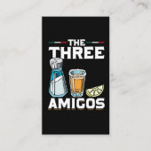 テキーラ飲用おもしろい塩ライムユーモアアルコールジョーク 名刺 (正面)