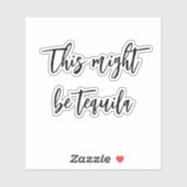 テキーラ ウォーター ボトル ファンかも シール (シート)