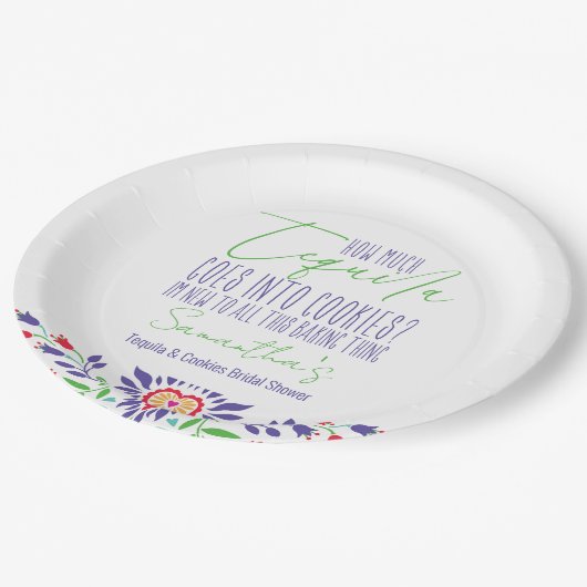 テキーラ&クッキー作りクラス ブライダルシャワーパーティー ペーパープレート (アングル)