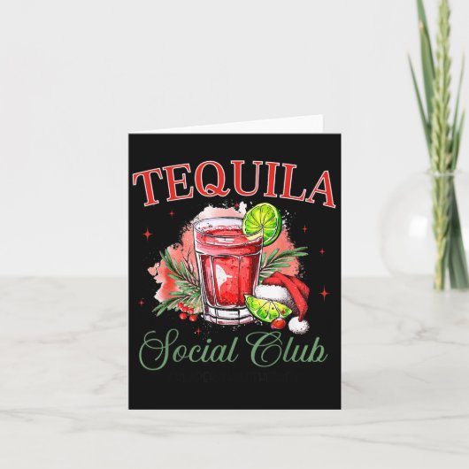 テキーラ ソーシャル クラブ テキーラ テイル クラブ 飲み会 クリスマス カード (正面)