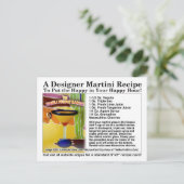テキーラ・チューズデー・マーティーニのレシピ・ポストカード ポストカード (スタンド正面)