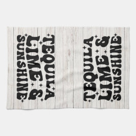 テキーラ、ライム&サンシャイン キッチンタオル