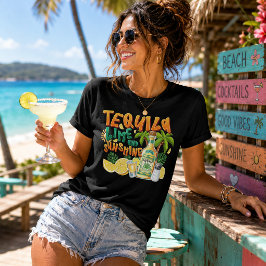 テキーラ、ライム、太陽の下で トライブレンドTシャツ
