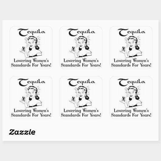 テキーラ：女性の基準を何年も下げる！ スクエアシール (シート)