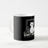 テクおもしろいテック・サポート好きの猫だから コーヒーマグカップ (正面左)