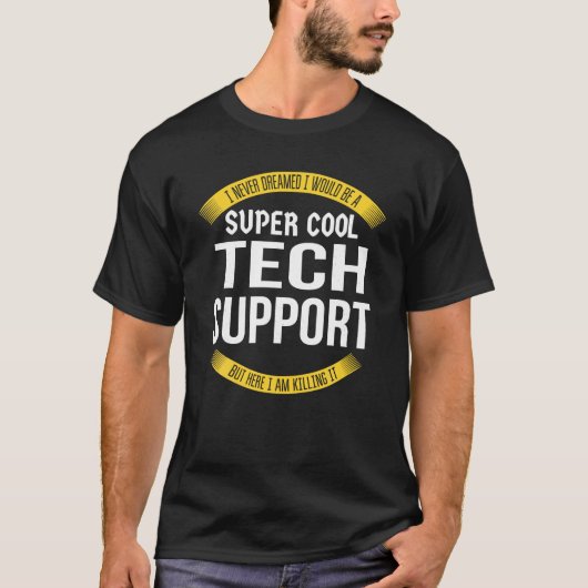 テクおもしろいニサポートギフト感謝Tシャツ Tシャツ (正面)