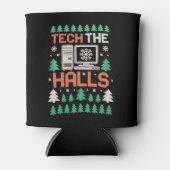 テクでホールを醜いコンピュータのクリスマス飾りに 缶クーラー (正面)