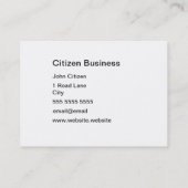 テクはっきりしたスチャードCupper Lookの名刺 名刺 (裏面)