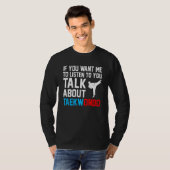 テクもしォンの聞話を聞いて Tシャツ (正面フル)