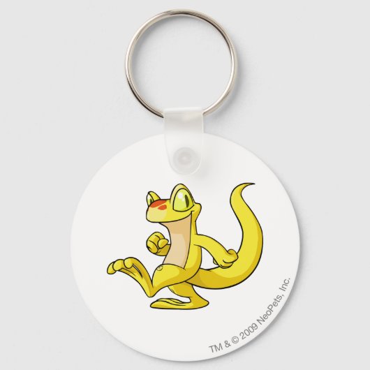 テクオ黄色 キーホルダー (正面)