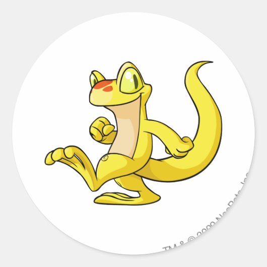 テクオ黄色 ラウンドシール (正面)