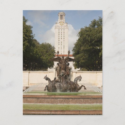 テクサド大学の時計塔。 ポストカード (正面)