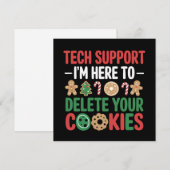 テクサポートのクリスマスコokiesが面白すぎる シーズンカード (正面/裏面)