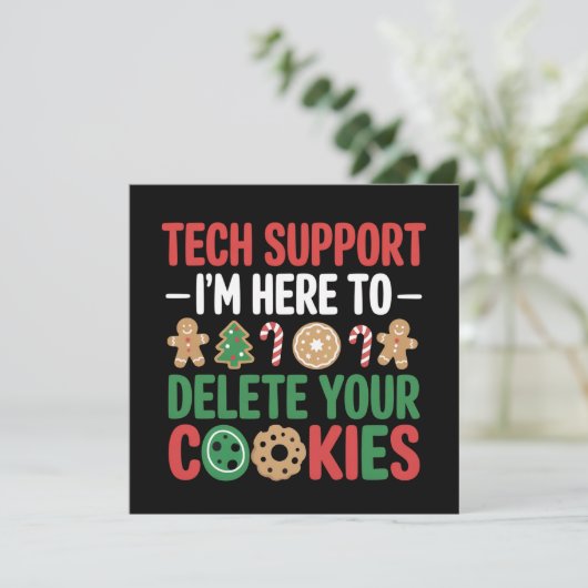 テクサポートのクリスマスコokiesが面白すぎる シーズンカード (スタンド正面)