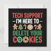 テクサポートのクリスマスコokiesが面白すぎる シーズンカード (正面)