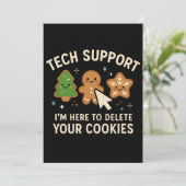 テクサポートのクリスマス Cookie消去 かわいい シーズンカード (スタンド正面)