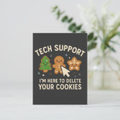 テクサポート クリスマス Cookie削除 かわいい ポストカード (スタンド正面)