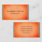 テクスはっきりしたチャ 名刺 (正面/裏面)