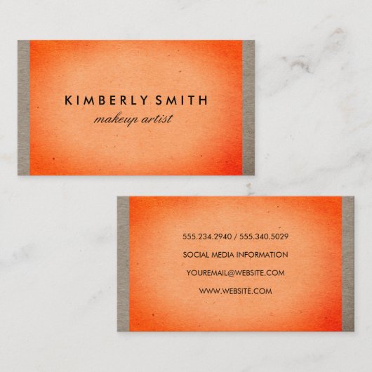 テクスはっきりしたチャ 名刺 (正面/裏面)