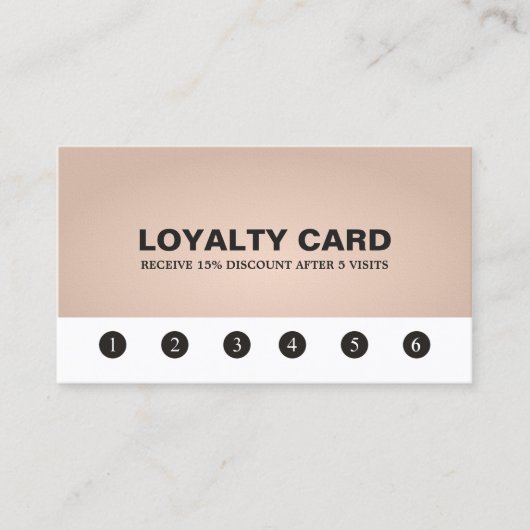テクスエレガントチャバラ美しいサロンロイヤリティカード ロイヤリティカード (正面)