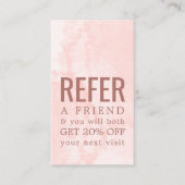 テクスエレガントチャパステルはっきりしたサロン 紹介カード (正面)