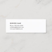 テクスエレガントチャ白ブラックストライプ弁護士 スキニー名刺 (裏面)