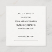 テクスエレガントチャ(アポイントメントカード) 予約カード (裏面)