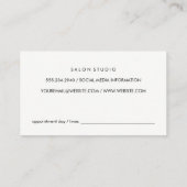 テクスエレガントチャ(アポイントメントカード) 予約カード (裏面)