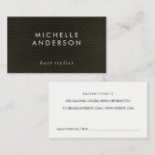 テクスエレガントチャ(アポイントメントカード) 予約カード (正面/裏面)