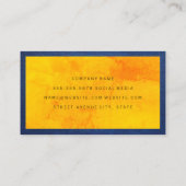 テクスカラフルチャ |ブルーレザー縁ど 名刺 (裏面)