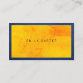 テクスカラフルチャ |ブルーレザー縁ど 名刺 (正面)