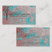 テクスグランジチャ絵を描 |サロン鞘 予約カード (正面/裏面)