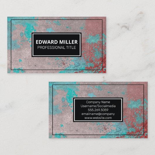 テクスグランジチャ絵を描 名刺 (正面/裏面)