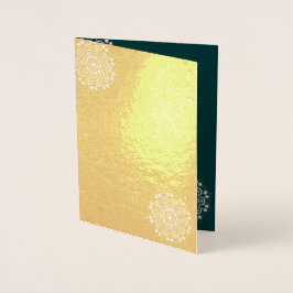 テクスシンプルテッドグリーン結婚ズ 箔カード