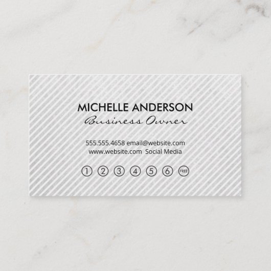 テクスストライプのチャ |ウィメンズ美しいロイヤリティ ロイヤリティカード (裏面)