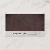 テクスチお洒落ャサロンシート 名刺 (裏面)