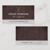 テクスチお洒落ャサロンシート 名刺 (正面/裏面)