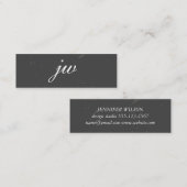 テクスチエレガントノグラム スキニー名刺 (正面/裏面)