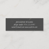テクスチエレガントノグラム スキニー名刺 (裏面)