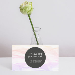 テクスチエレガントャスタイリッシュパステルブラック美しいクーポン 割引カード