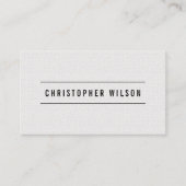 テクスチエレガントャミニマルホワイト・ブラック・コンサルタント 名刺 (正面)