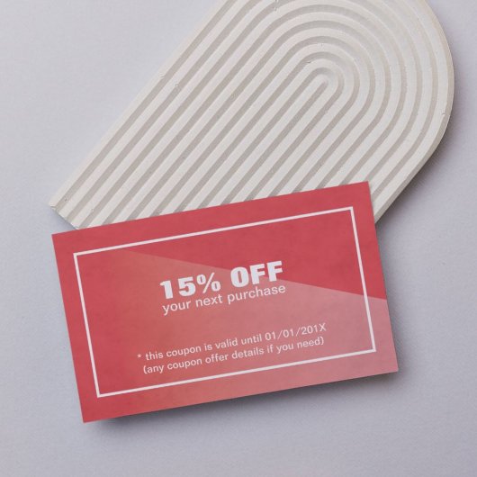 テクスチエレガントャ赤美しいクーポン 割引カード