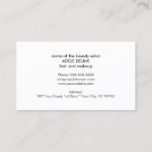 テクスチエレガントャ赤美しいクーポン 割引カード (裏面)