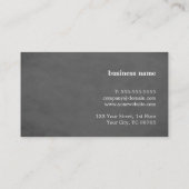 テクスチエレガントュグレーモノグラムはっきりしたコンサルタント 名刺 (裏面)